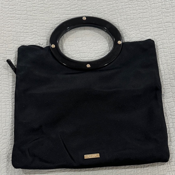 kate spade Handbags - Kate Spade Vintage Black Clutch with Circular Handle